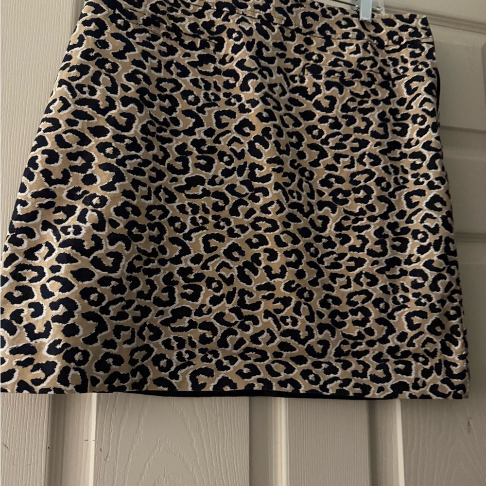 Talbots Black and Cream Mini Pencil Skirt Night Out